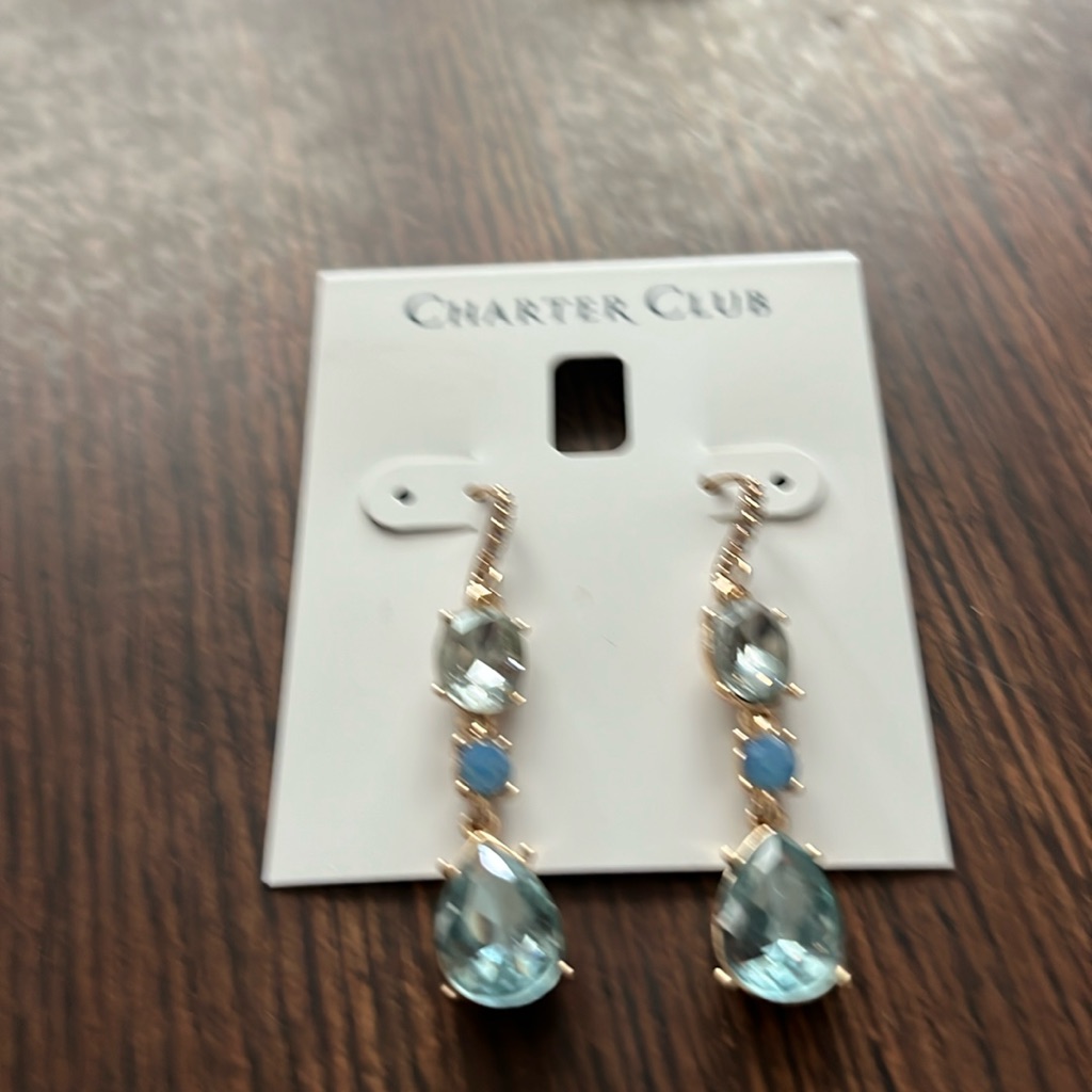 Charter Club Dangle Pierced Earrings Brand New 20$